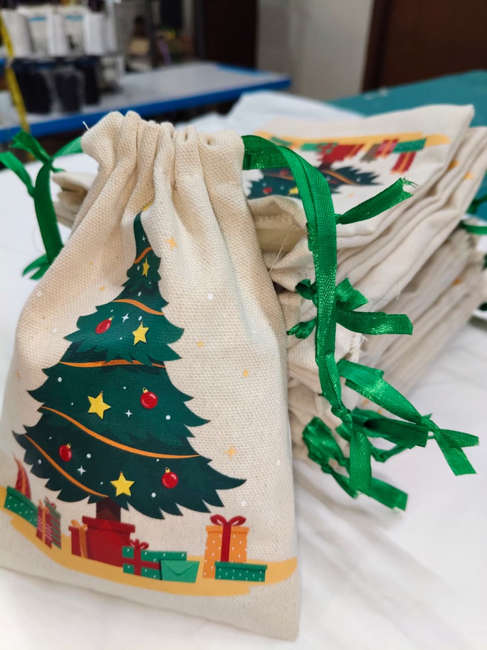 Digital Printed Small Canvas Potlies - Pack of 6/12