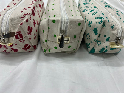 Canvas box pouches for Chrsitmas - Pack of 2