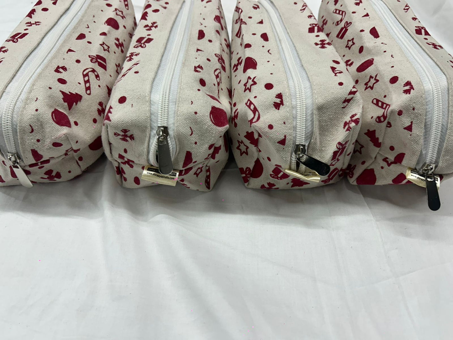 Canvas box pouches for Chrsitmas - Pack of 2