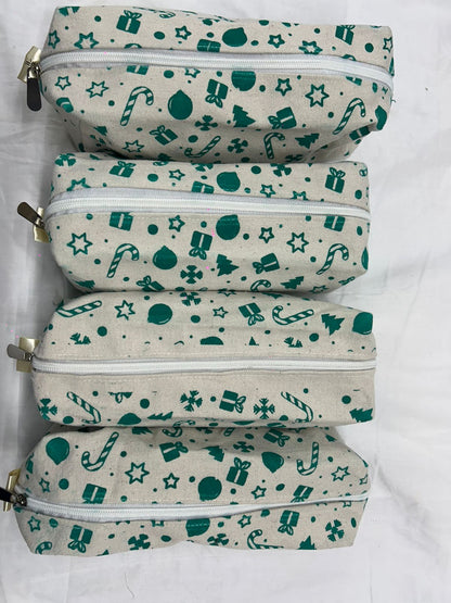 Canvas box pouches for Chrsitmas - Pack of 2