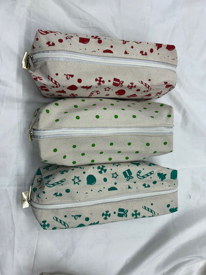 Canvas box pouches for Chrsitmas - Pack of 2