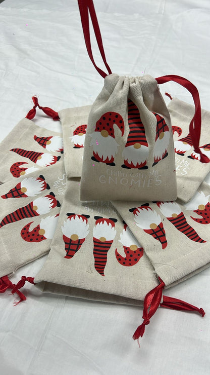 Digital Printed Small Canvas Potlies - Pack of 6/12