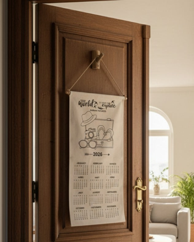 Eco-friendly Ready-to-Paint Canvas Calendars