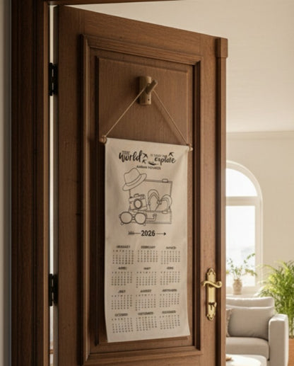 Eco-friendly Ready-to-Paint Canvas Calendars