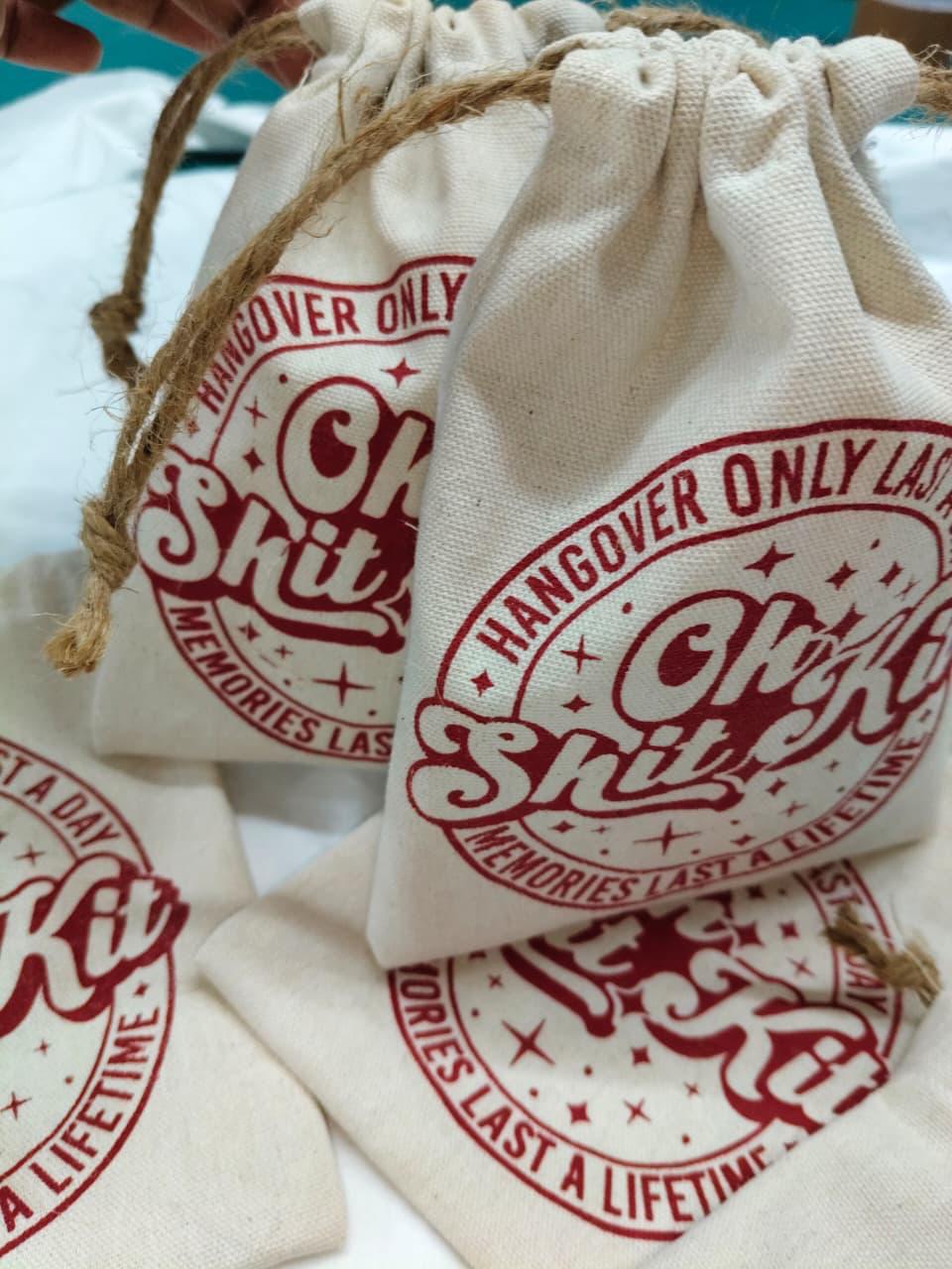 Hangover Cotton canvas Packaging Dust Bags - pack of 30