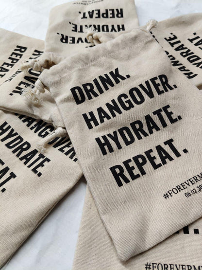 Hangover Cotton canvas Packaging Dust Bags - pack of 30