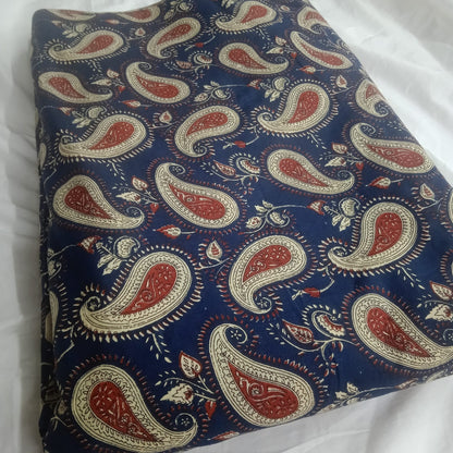 Indigo Paisley Cotton Sleeveless top