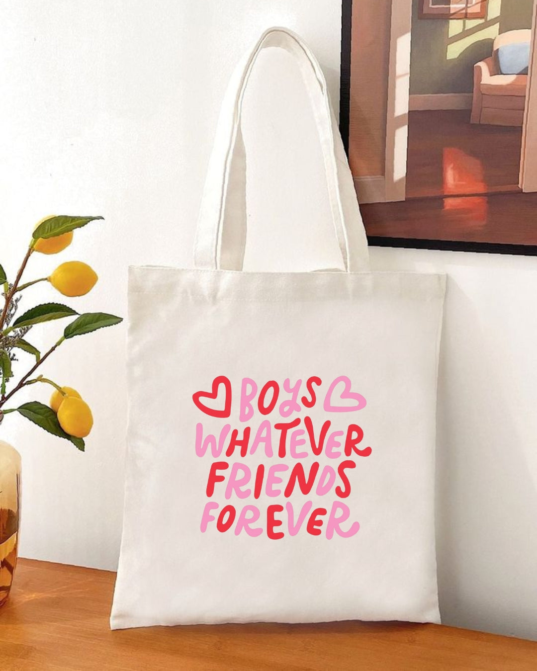 Valentine’s Day Eco-Friendly Canvas Tote Bag
