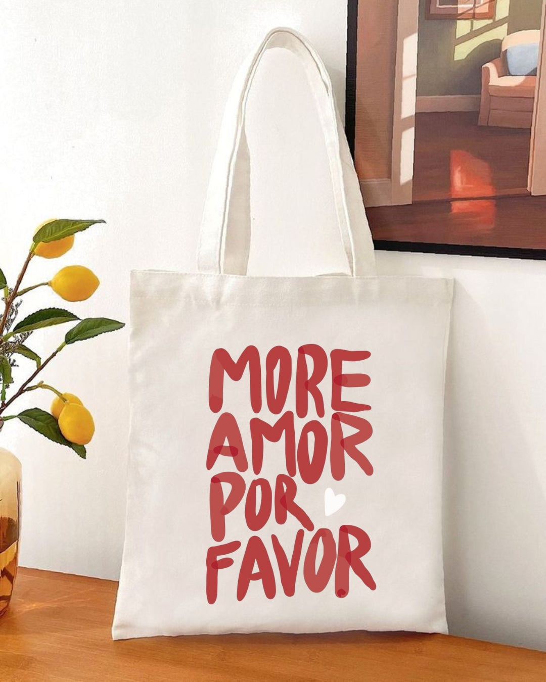 Valentine’s Day Eco-Friendly Canvas Tote Bag