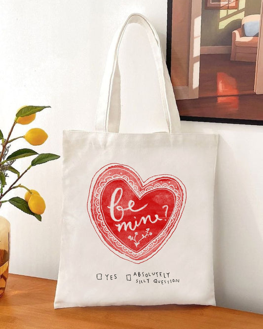 Valentine’s Day Eco-Friendly Canvas Tote Bag