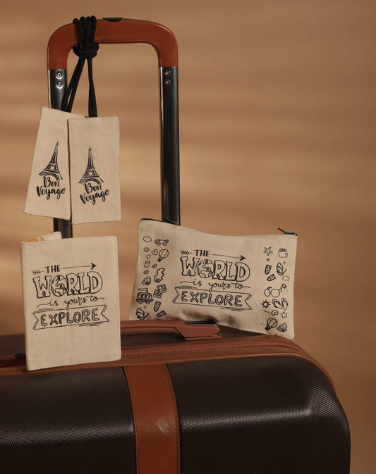 Travel Essential - world theme (4pc set)