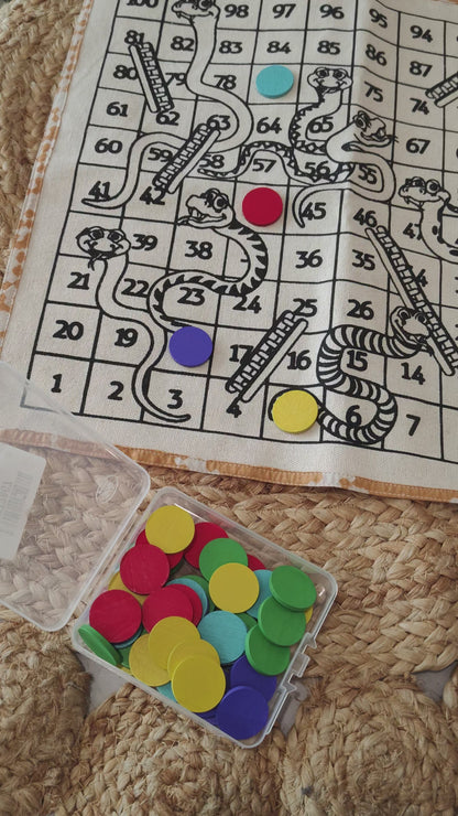 Canvas Snakes & Ladders and Ludo DIY Game – Paint, Play & Personalise