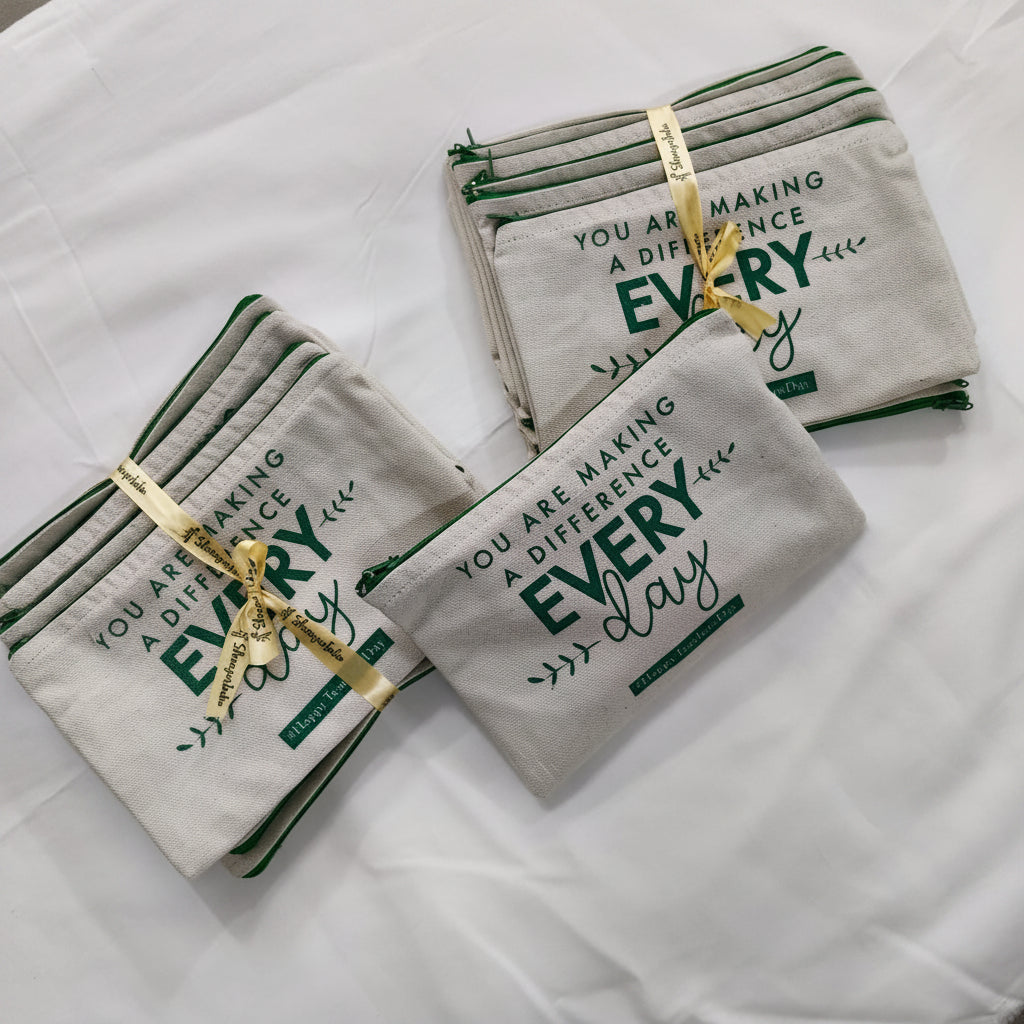 Teachers day Canvas pouches