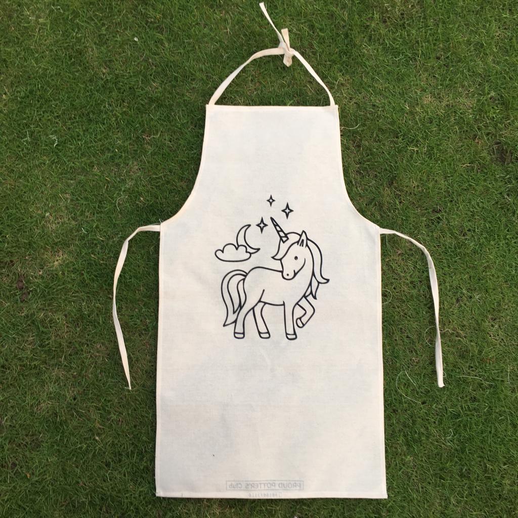 Eco-friendly 100% Cotton Kids Aprons with Fun Themes – Paint & Create - Pack of 12/30